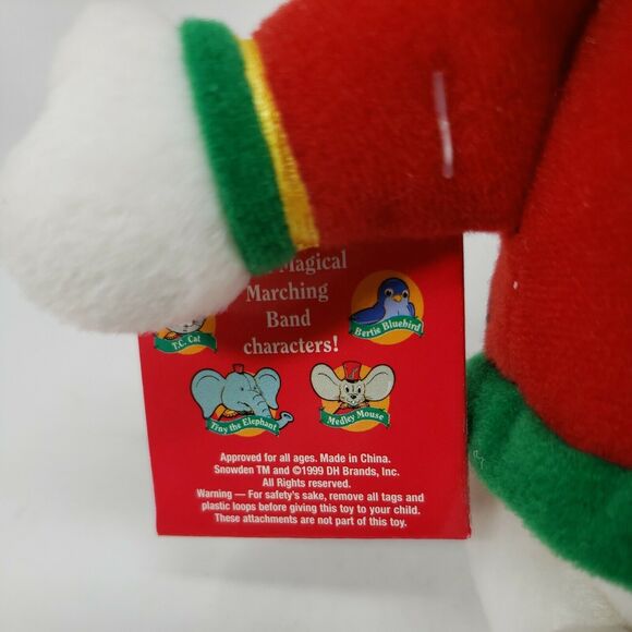 Snowden and Friends Plush Snowman 9" with Tags  Vintage 1999 Christmas Retired - Picture 11 of 12